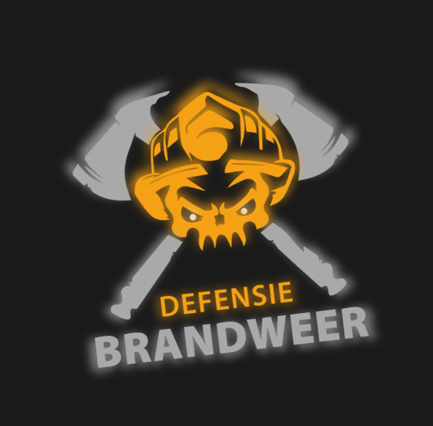 Defensie Brandweer - Skull T-shirt (zwart) - Afbeelding 4