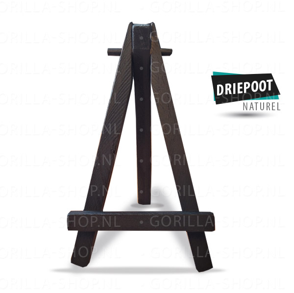 Houten driepoot (zwart)