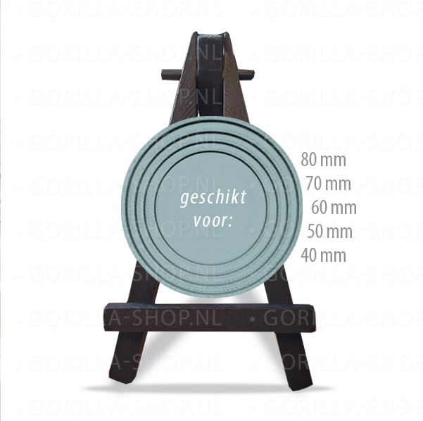 Houten driepoot (zwart) - Afbeelding 2