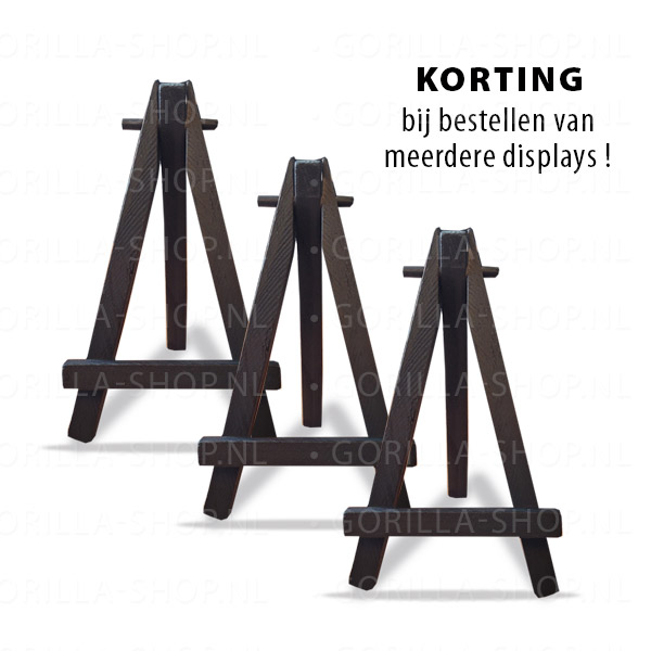 Houten driepoot (zwart) - Afbeelding 3