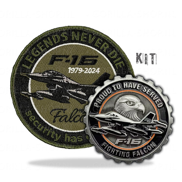 F-16 Patch en Coin – KIT