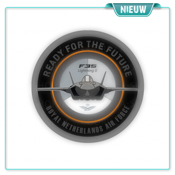 F-35 sticker - grijs