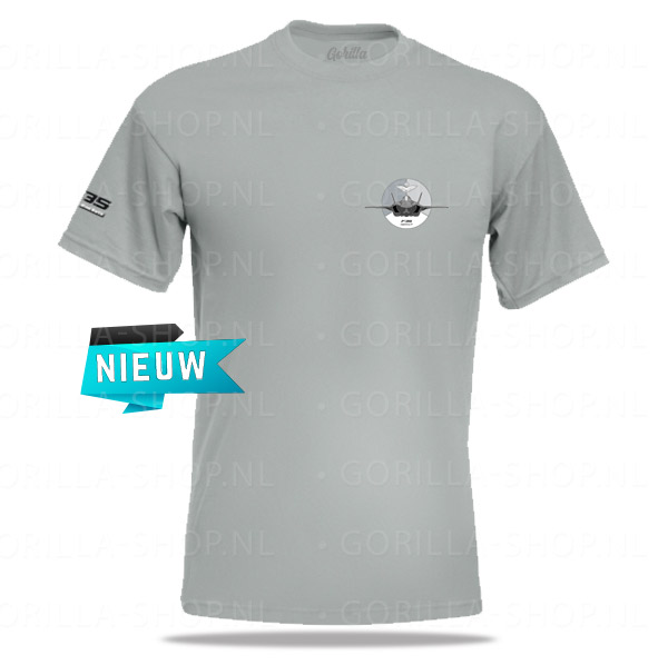 F-35 Premium t-shirt (lichtgrijs)