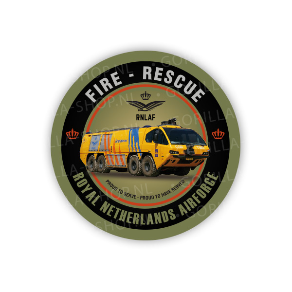 Fire Rescue –  Sticker groen