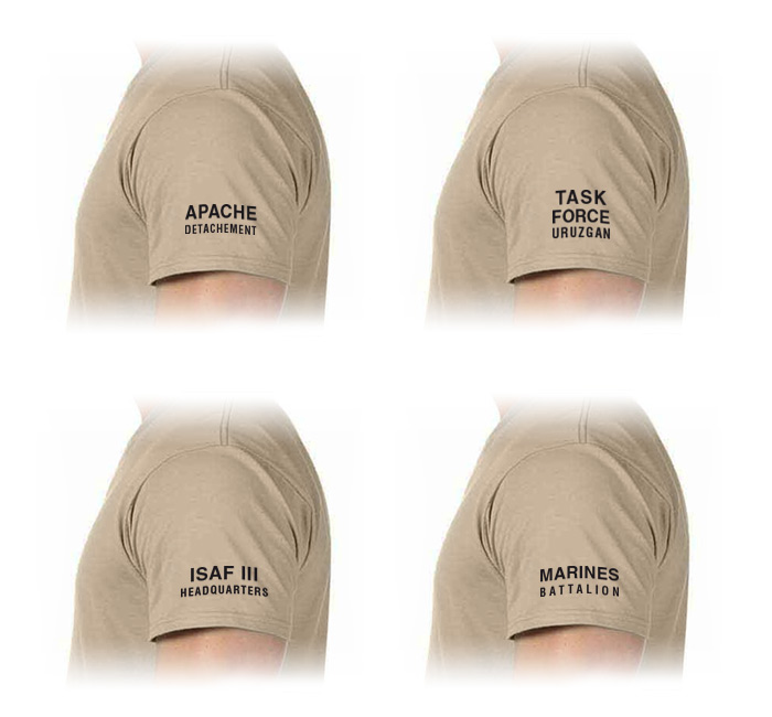 ISAF Khaki T-shirt (Afghanistan) - Afbeelding 3