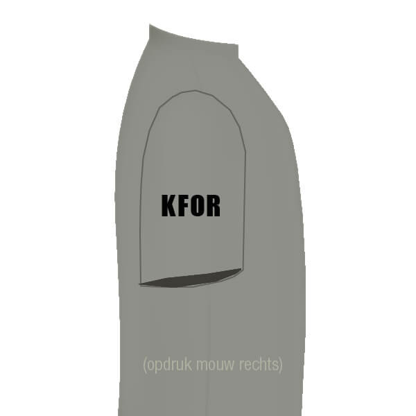 KOSOVO - KFOR Premium T-shirt (zinkgrijs) - Afbeelding 2