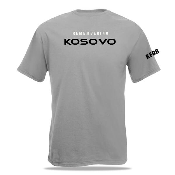 KOSOVO - KFOR Premium T-shirt (zinkgrijs) - Afbeelding 3