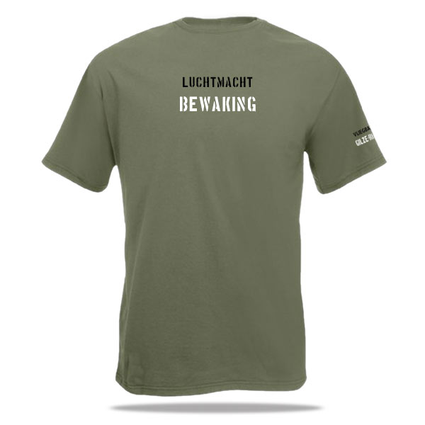 Luchtmacht Bewaking T-shirt Premium (groen) - Afbeelding 2