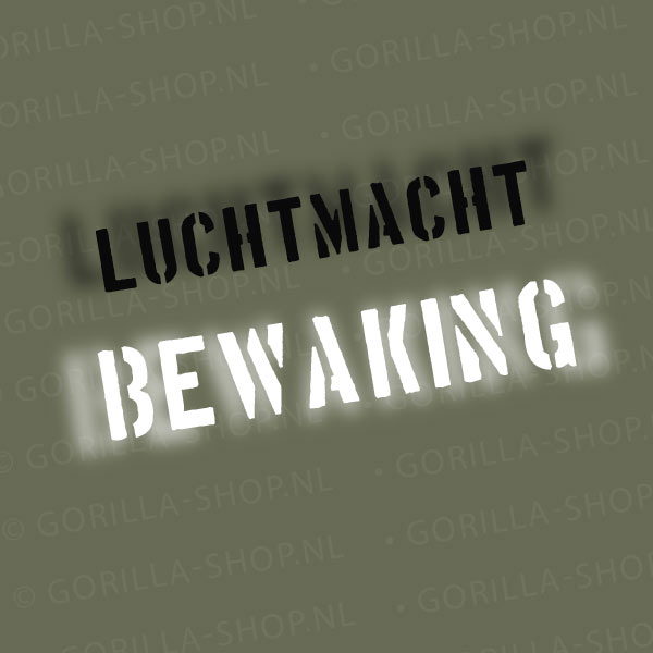 Luchtmacht Bewaking T-shirt Premium (groen) - Afbeelding 4