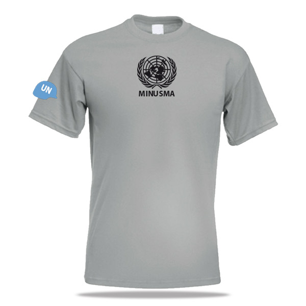 MALI - MINUSMA Premium T-shirt (zinkgrijs)