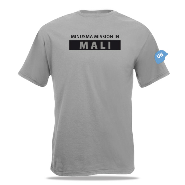 MALI - MINUSMA Premium T-shirt (zinkgrijs) - Afbeelding 2