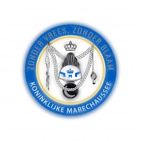 Sticker Marechaussee 'MP - Edition' - WIT