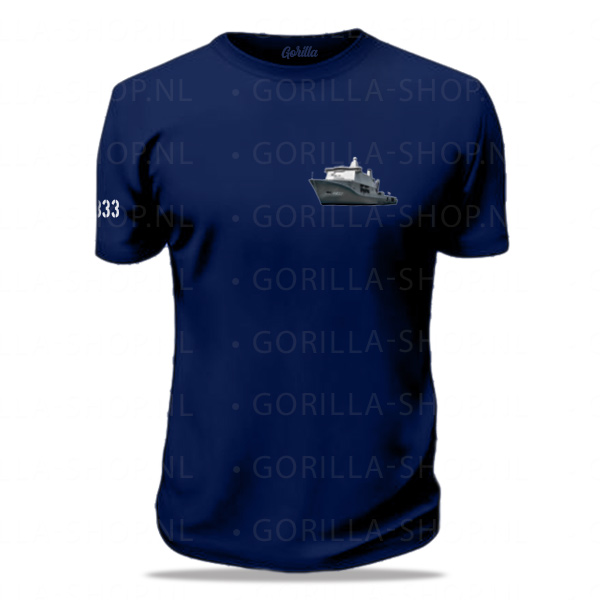 Marine – Karel Doorman A833 GRAFISCH t-shirt (Navy Blue)