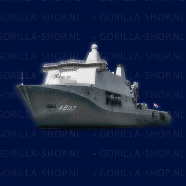 Marine - Karel Doorman A833 GRAFISCH t-shirt (Navy Blue) - Afbeelding 2