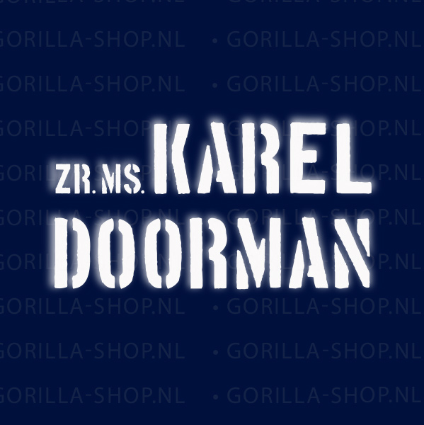 Marine - Karel Doorman A833 GRAFISCH t-shirt (Navy Blue) - Afbeelding 5