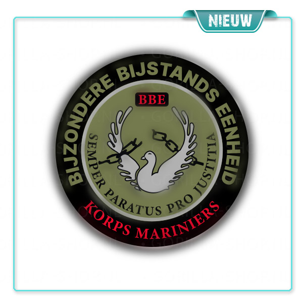 Mariniers Sticker – BBE (zwart-groen)