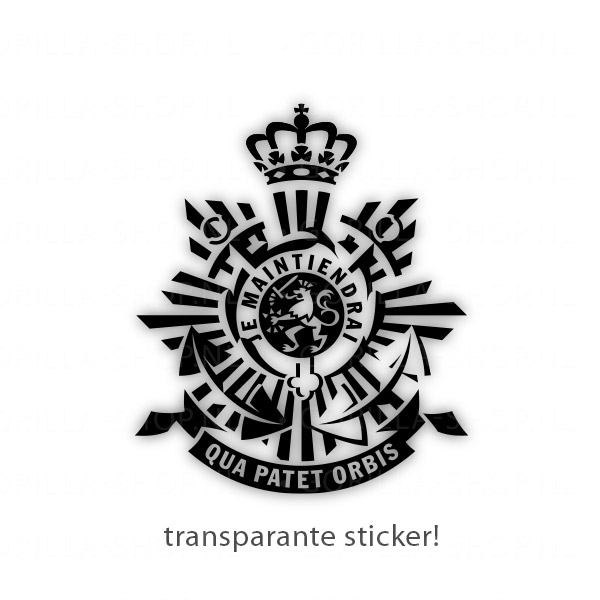 Mariniers - Korpslogo transparant sticker