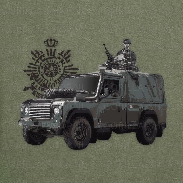 Mariniers - Landrover Defender shirt - Afbeelding 4