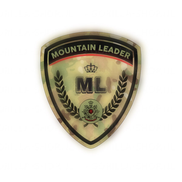 MOUNTAIN LEADER Sticker (schildvorm, Multicam)