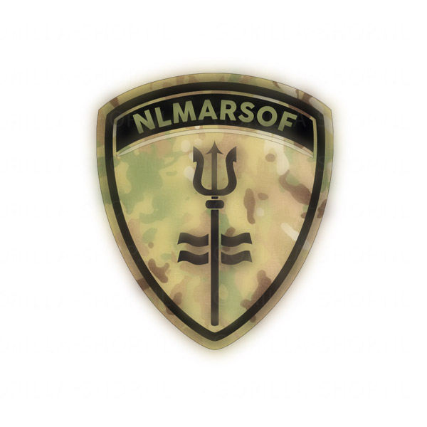 NLMARSOF Sticker (schildvorm, Multicam)