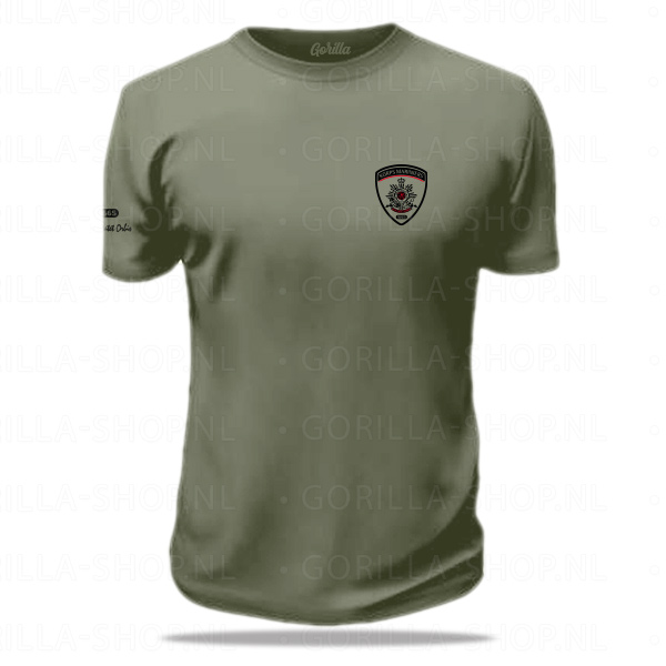 Mariniers - Schildvormlogo Premium T-shirt (groen)