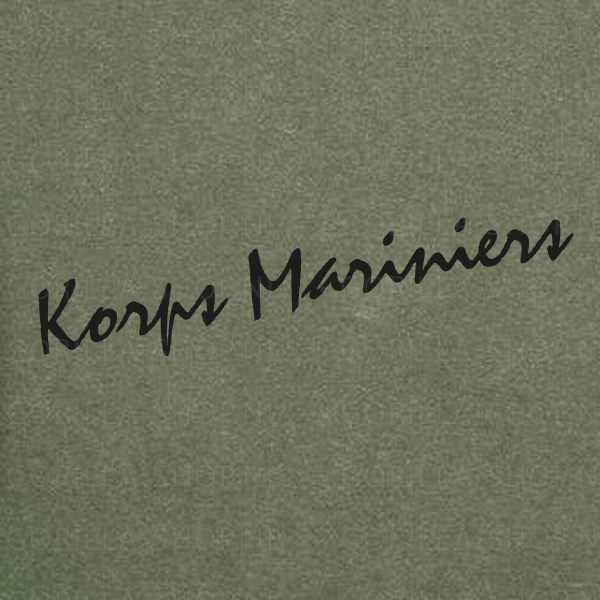 Mariniers - Schildvormlogo Premium T-shirt (groen) - Afbeelding 5