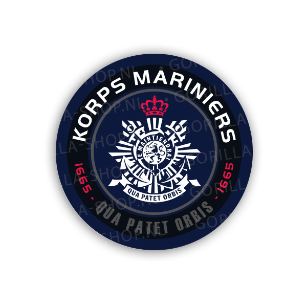 Mariniers Sticker - Blauw