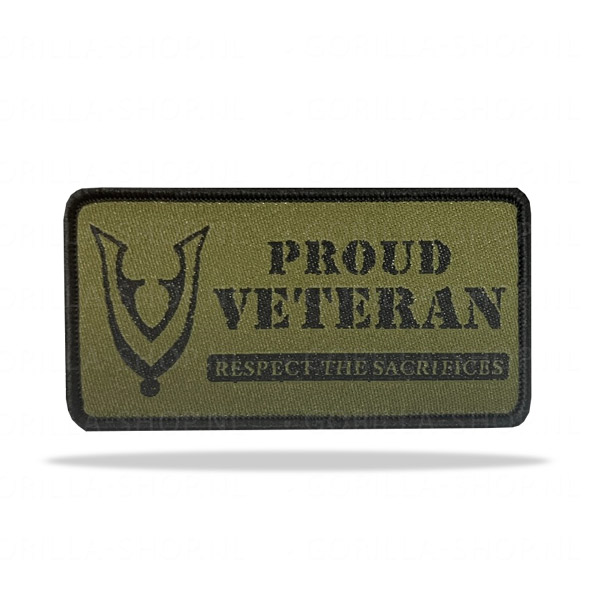 PROUD VETERAN patch (rechthoek)