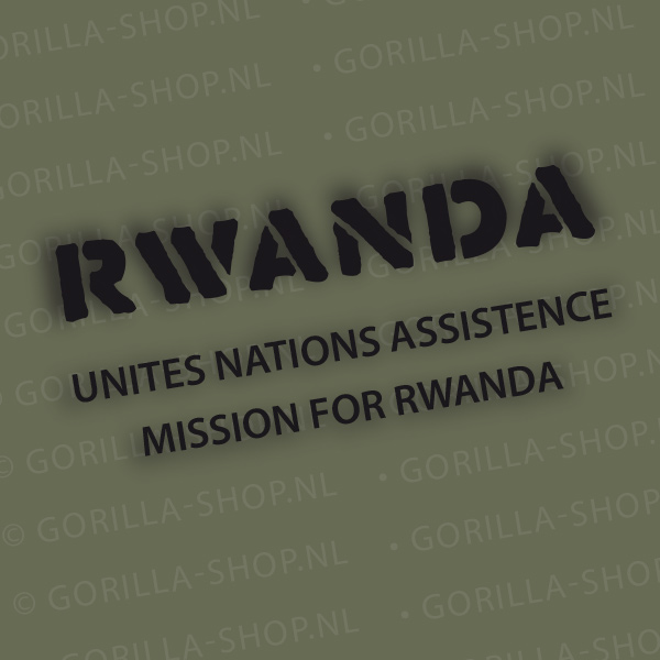 Rwanda UNAMIR GROEN t-shirt - Afbeelding 4