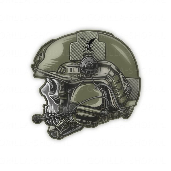 Tactical Skull sticker (LUCHTMOBIEL, 1 sticker)