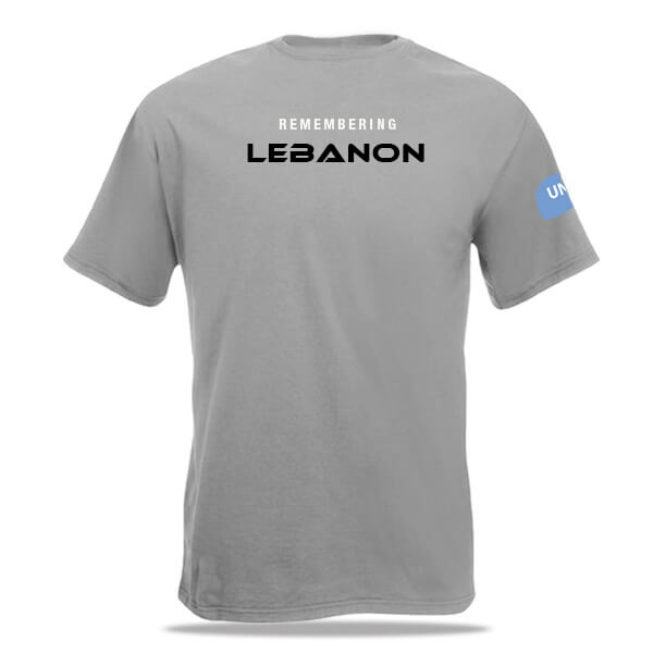 Libanon - UNIFIL Premium T-shirt (zinkgrijs) - Afbeelding 2