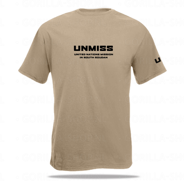 UNMISS Premium (khaki) t-shirt - Afbeelding 2
