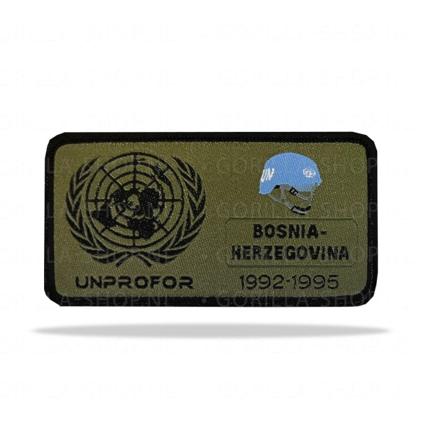 UNPROFOR patch (VN helm, rechthoek)