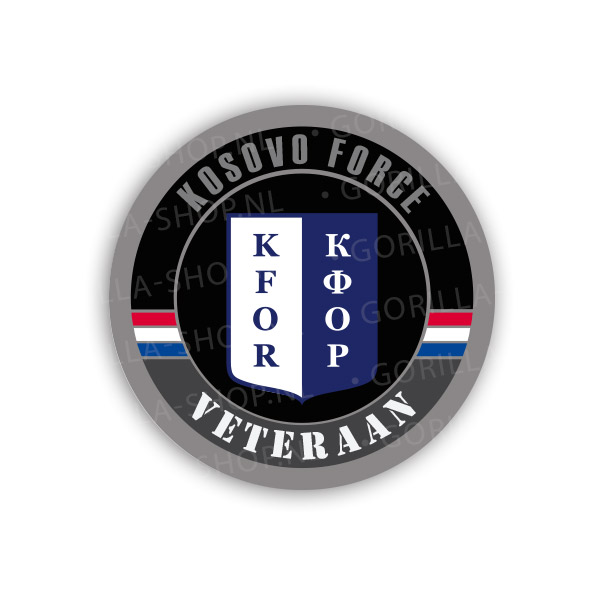 Veteraan - KFOR sticker