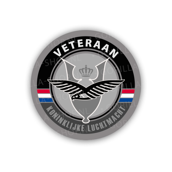 Veteraan - LUCHTMACHT sticker