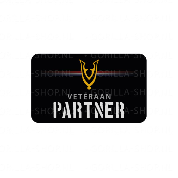 Veteraan Partner sticker (rechthoek)