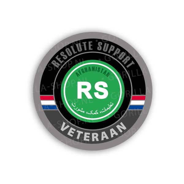 Veteraan - Resolute Support sticker