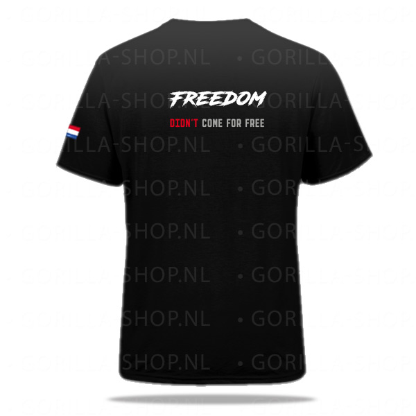 Veteraan SCHILD t-shirt (zwart) - Afbeelding 2
