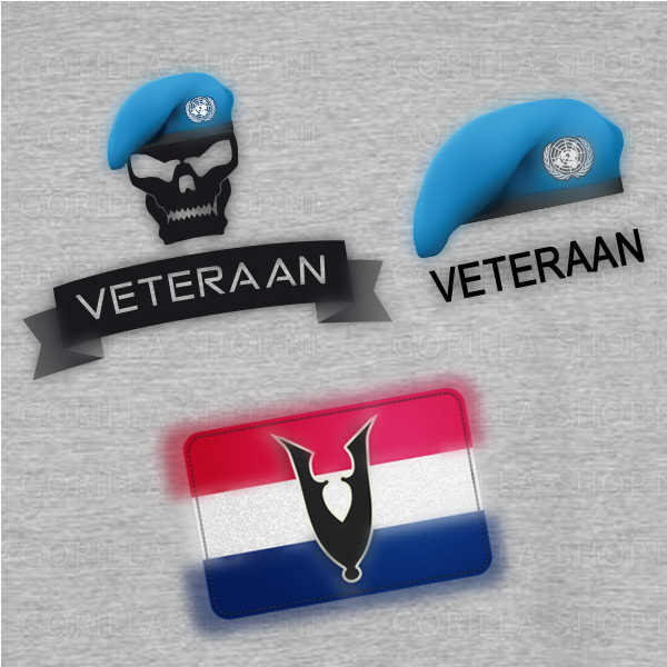Veteraan V.N. T-shirt (zinkgrijs) - Afbeelding 7