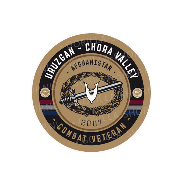 Veteraan - Gevechtsinsigne sticker ISAF