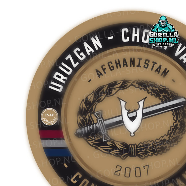 Veteraan - Gevechtsinsigne sticker ISAF - Afbeelding 2