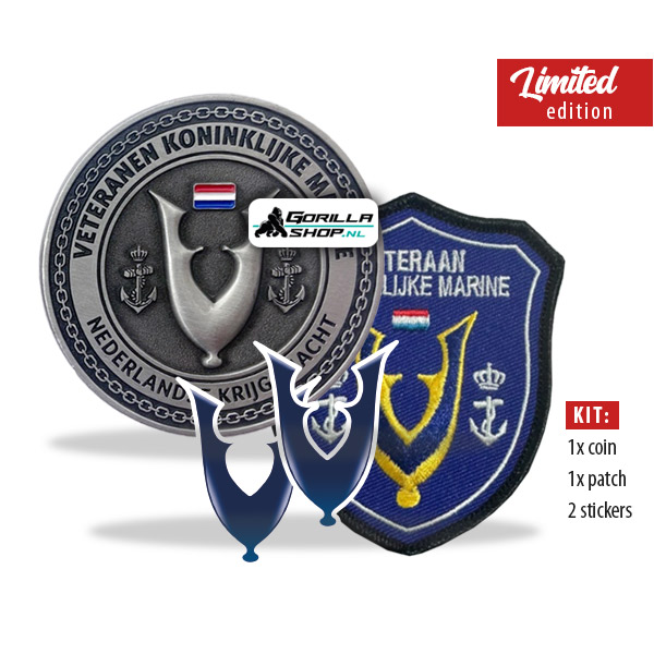 Veteraan Marine: PATCH/COIN/STICKER kit