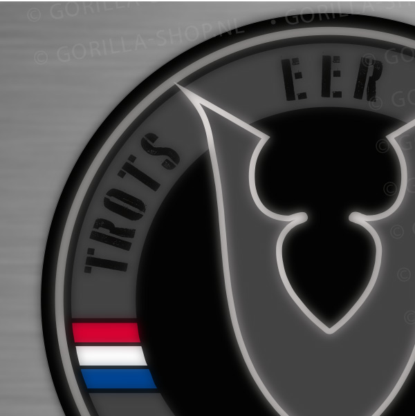 Veteraan sticker rond - Afbeelding 2