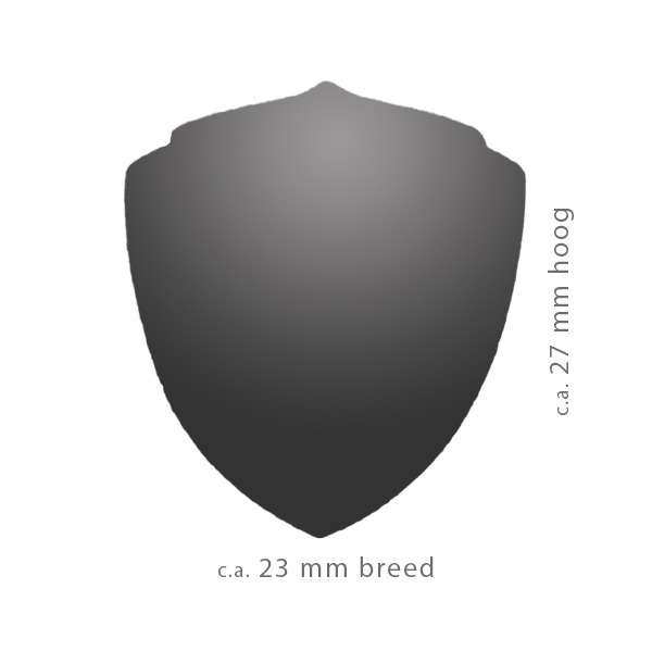 Veteraan - SPELD (schildvorm, zwart met antiek messing) - Afbeelding 5
