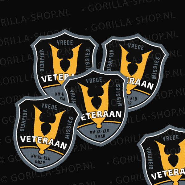 Veteraan Schildvorm sticker - Afbeelding 3