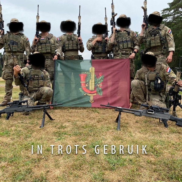 42 BLJ vlag - Regimentskleuren - Afbeelding 2