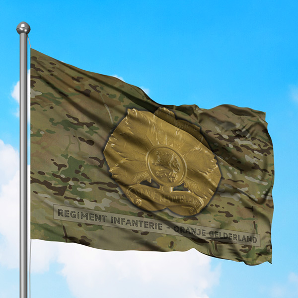 Oranje Gelderland vlag