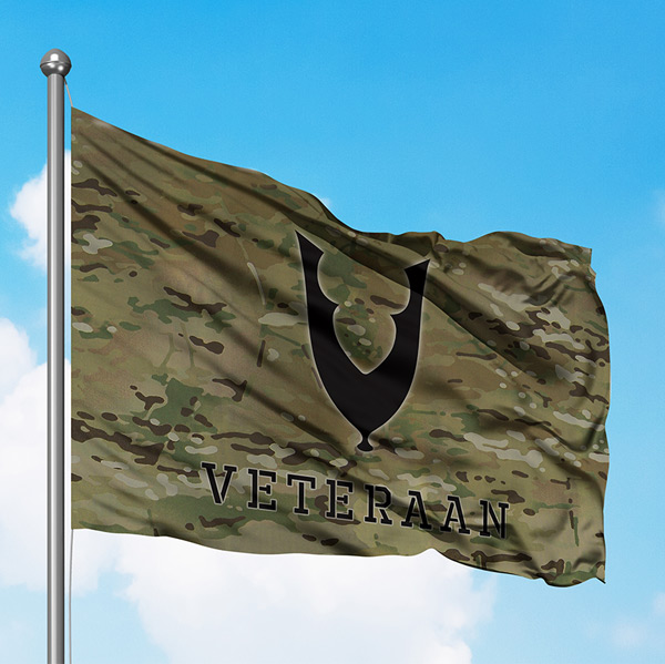 Veteranenvlag - MULTICAM (Large)