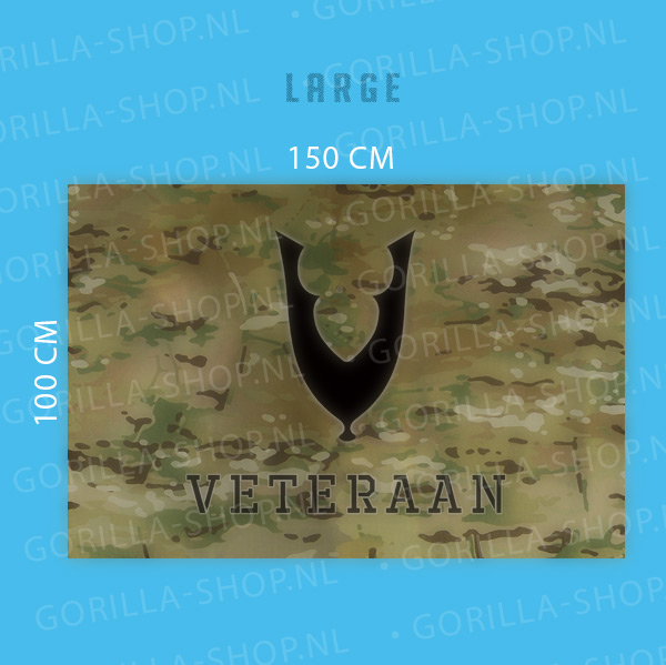 Veteranenvlag - MULTICAM (Large) - Afbeelding 2