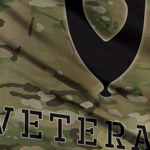 Veteranenvlag - MULTICAM (Large) - Afbeelding 3
